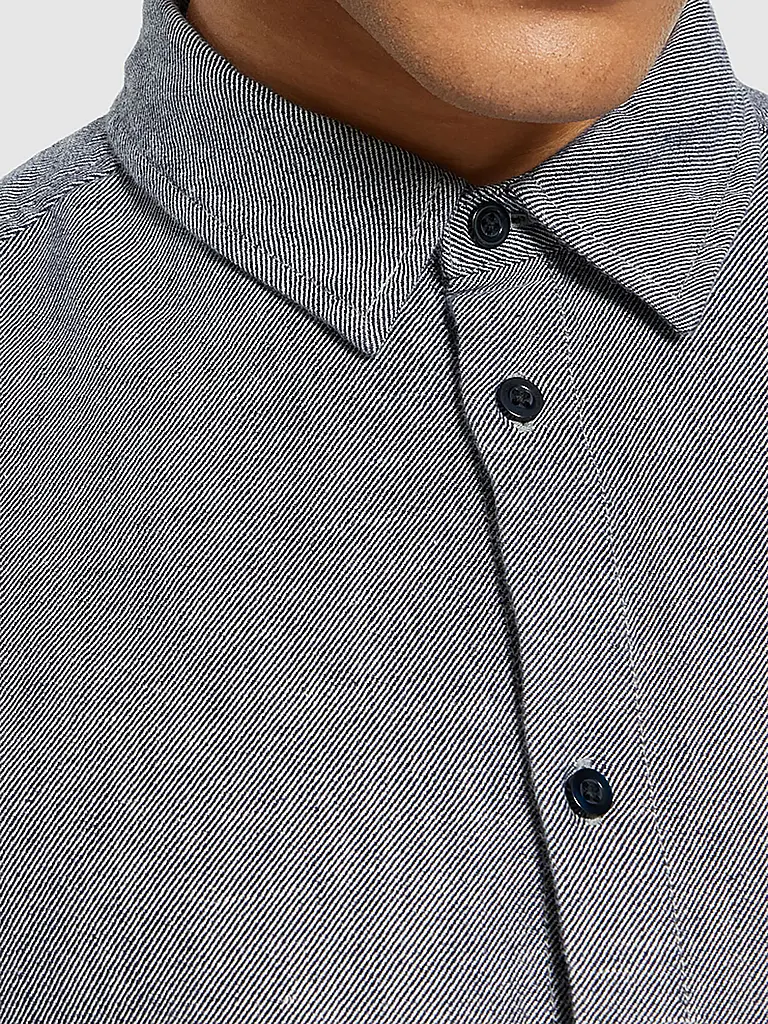 KNOWLEDGE COTTON APPAREL | Camisa de franela de corte regular | Azul