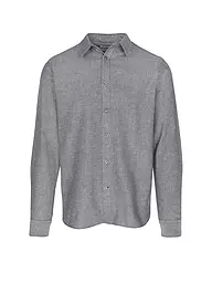 KNOWLEDGE COTTON APPAREL | Flanellhemd Slim Fit | Gris