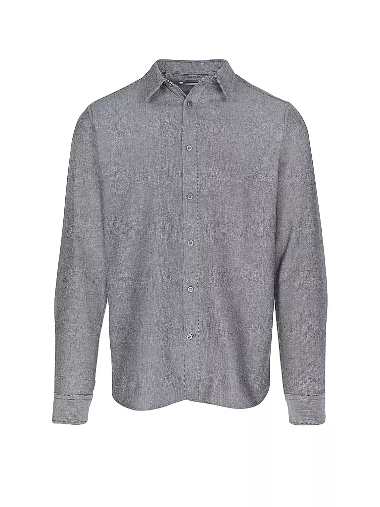 KNOWLEDGE COTTON APPAREL | Camisa de franela Slim Fit | Gris