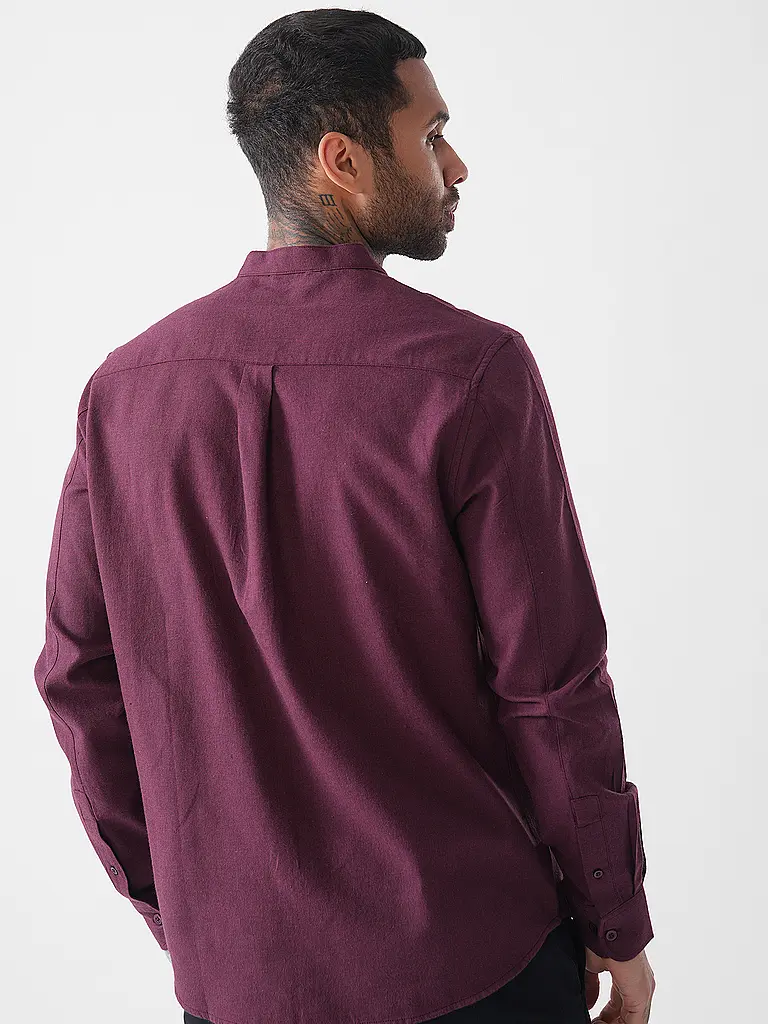 KNOWLEDGE COTTON APPAREL | Camisa de franela | Rojo oscuro