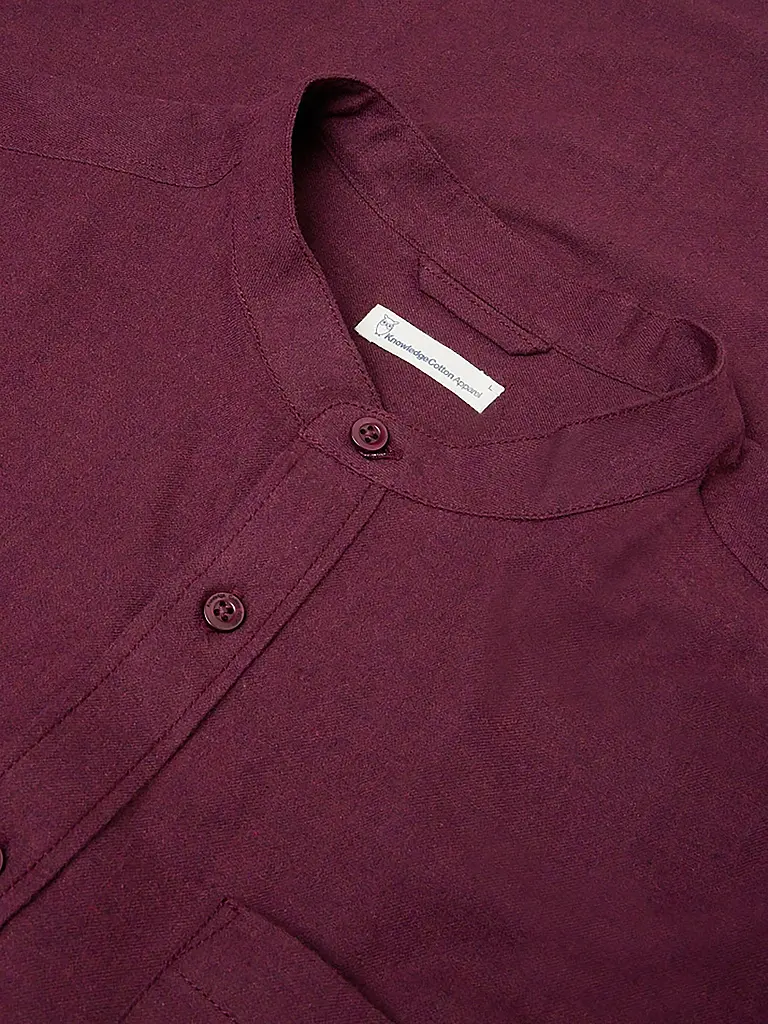 KNOWLEDGE COTTON APPAREL | Camisa de franela | Rojo oscuro
