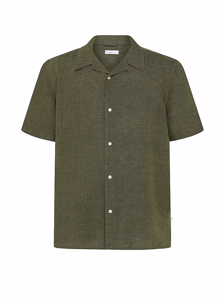 KNOWLEDGE COTTON APPAREL | Camisa de lino | Oliva