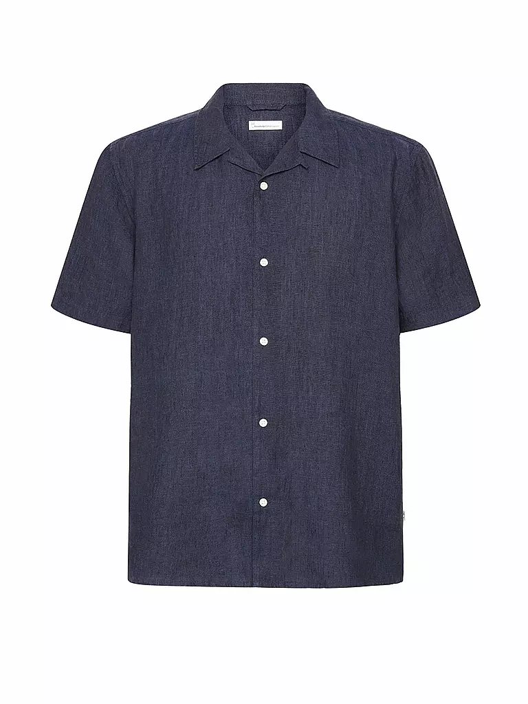 KNOWLEDGE COTTON APPAREL | Camisa de lino | Azul oscuro