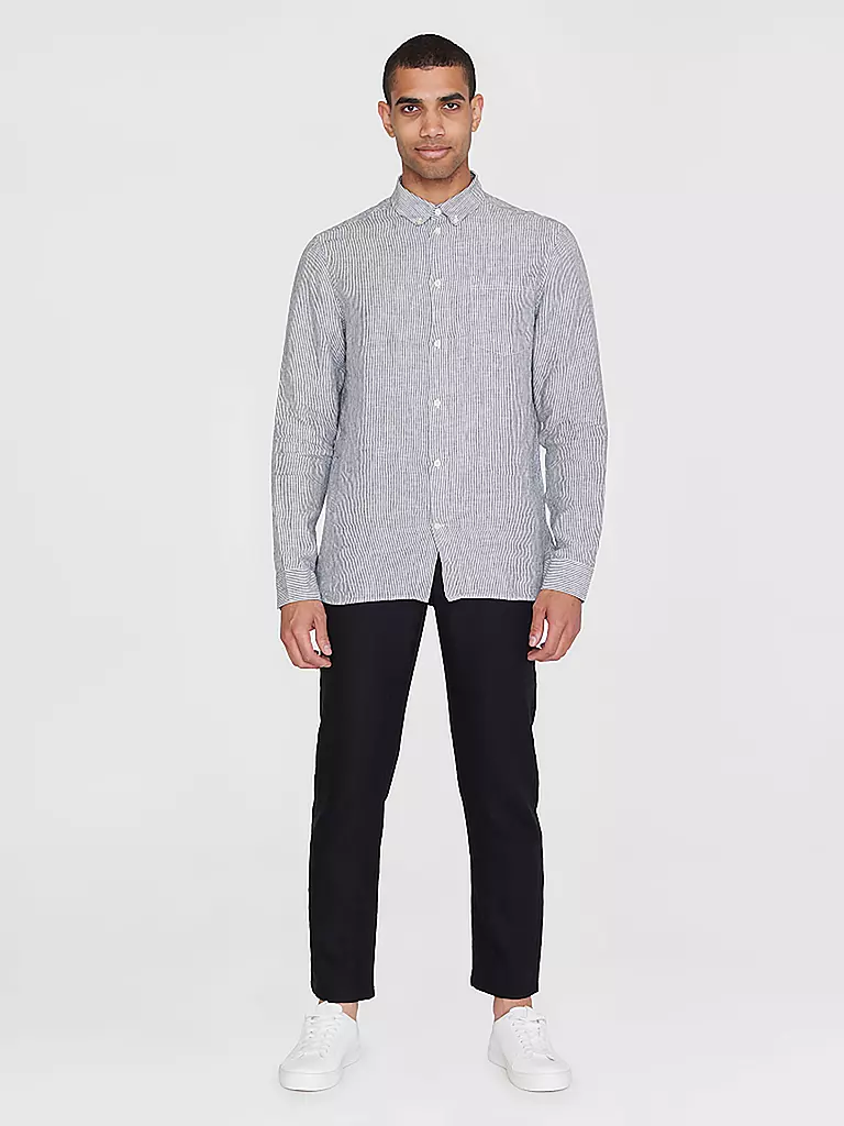 KNOWLEDGE COTTON APPAREL | Camisa de lino | Azul