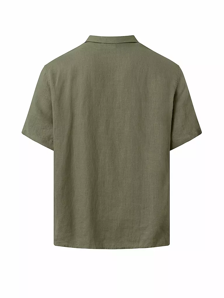 KNOWLEDGE COTTON APPAREL | Camisa de lino | Oliva