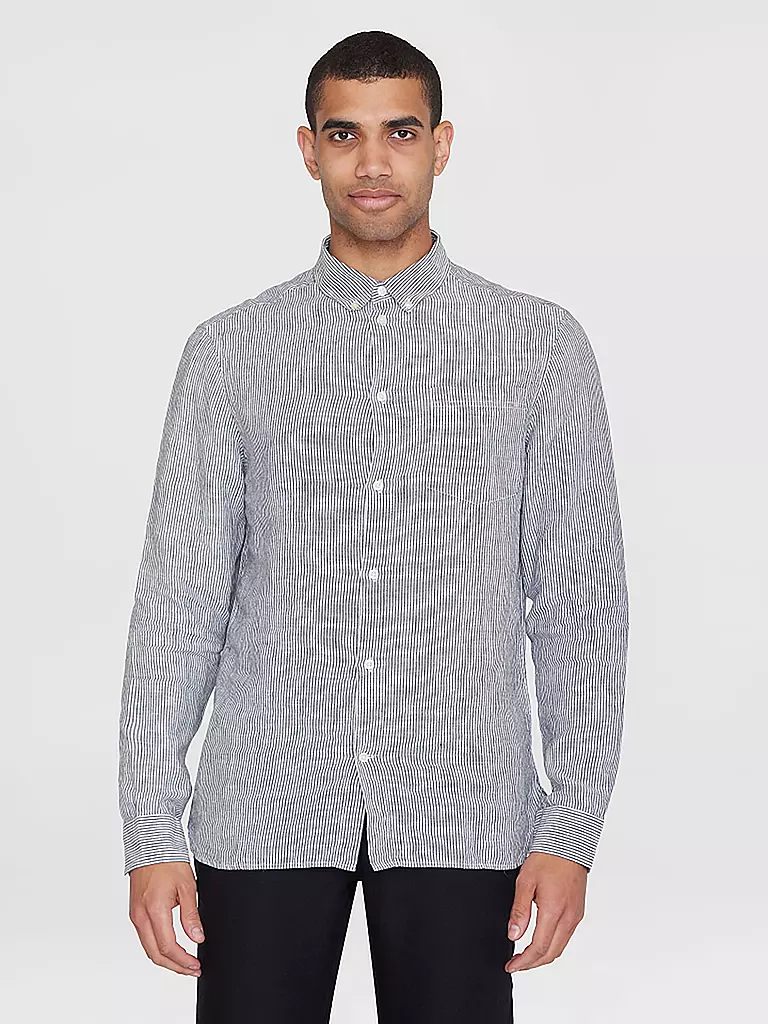 KNOWLEDGE COTTON APPAREL | Camisa de lino | Azul