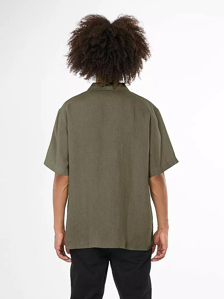 KNOWLEDGE COTTON APPAREL | Camisa de lino | Oliva