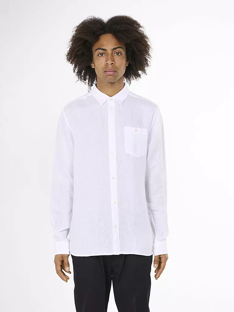 KNOWLEDGE COTTON APPAREL | Camisa de lino | Blanco