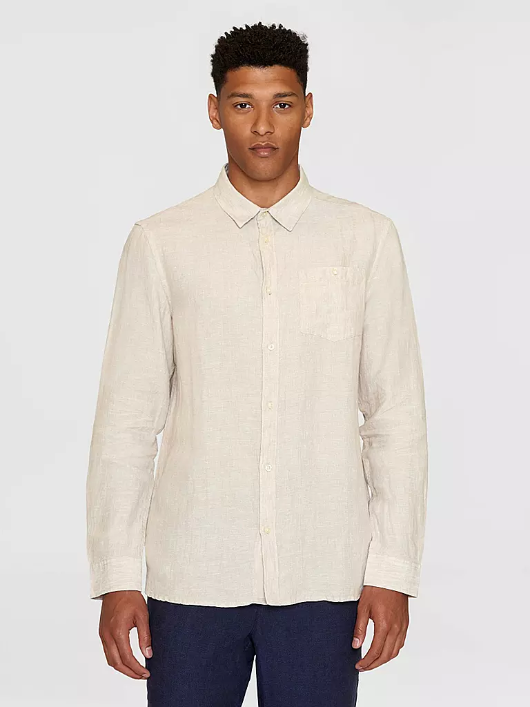 KNOWLEDGE COTTON APPAREL | Camisa de lino | Beige