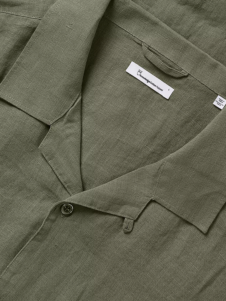 KNOWLEDGE COTTON APPAREL | Camisa de lino | Oliva