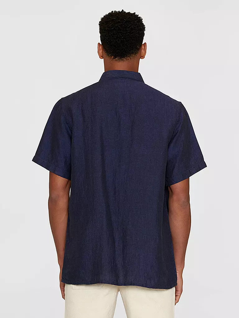 KNOWLEDGE COTTON APPAREL | Camisa de lino | Azul oscuro