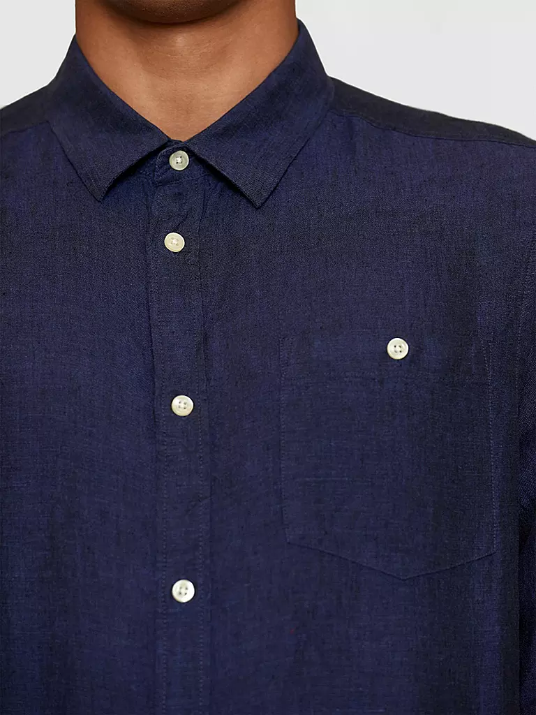 KNOWLEDGE COTTON APPAREL | Camisa de lino | Azul