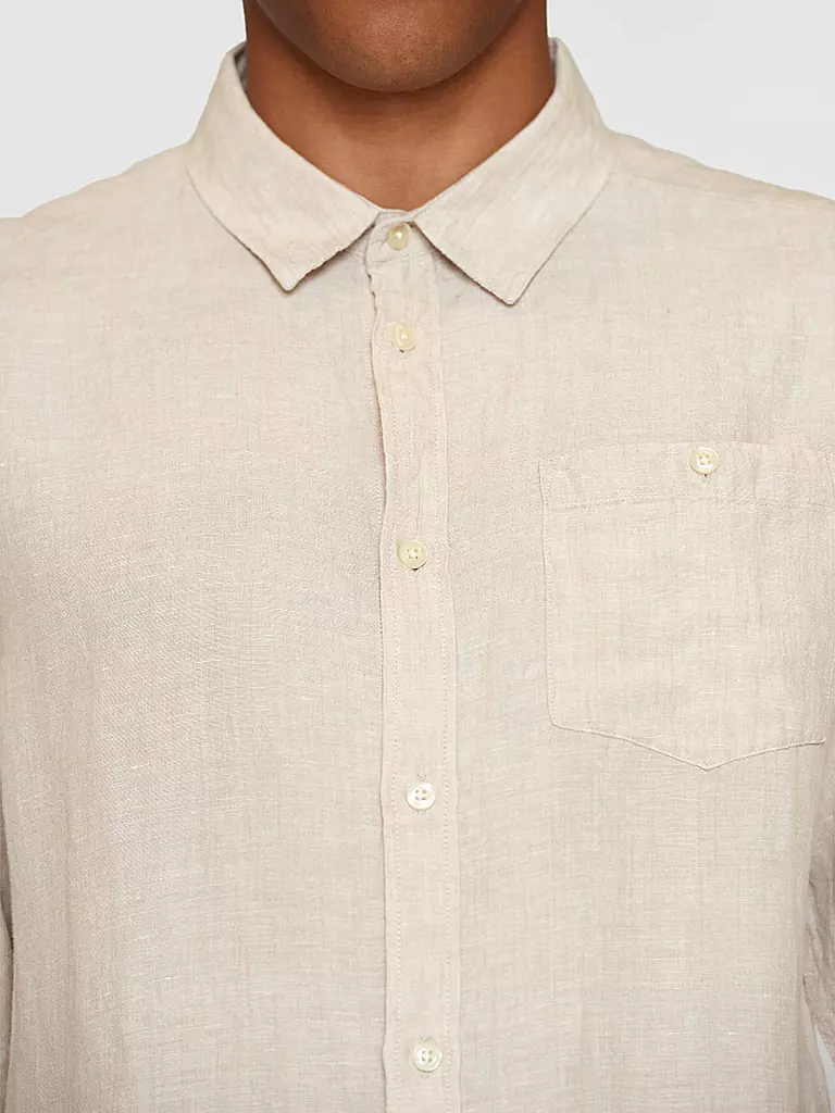 KNOWLEDGE COTTON APPAREL | Camisa de lino | Beige