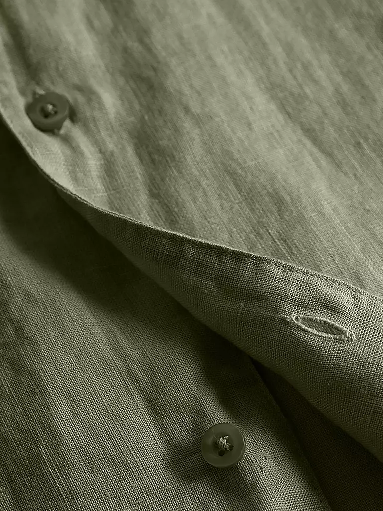 KNOWLEDGE COTTON APPAREL | Camisa de lino | Oliva