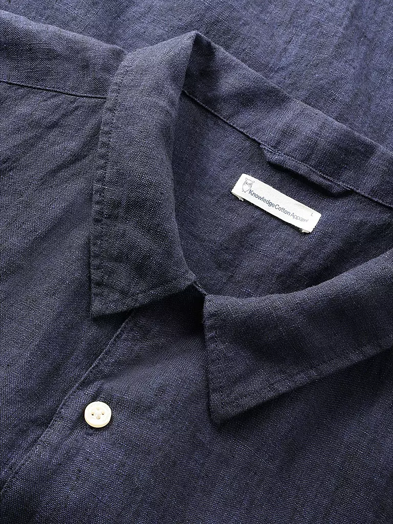 KNOWLEDGE COTTON APPAREL | Camisa de lino | Azul oscuro