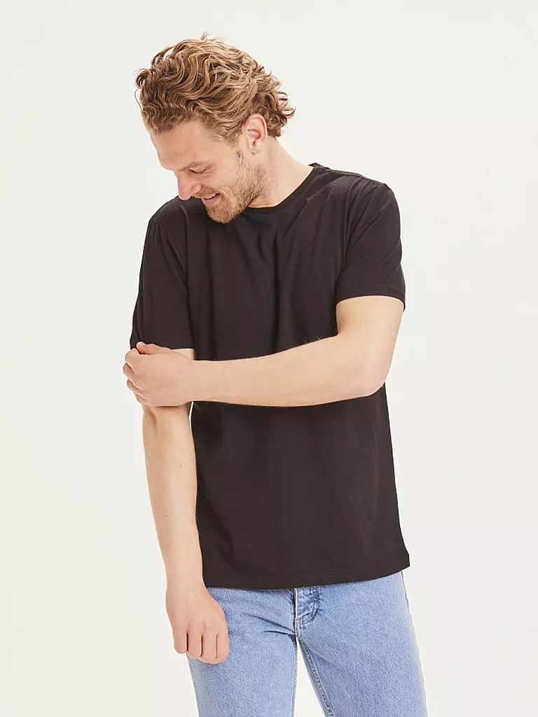 KNOWLEDGE COTTON APPAREL | Camiseta ALDER | Negro