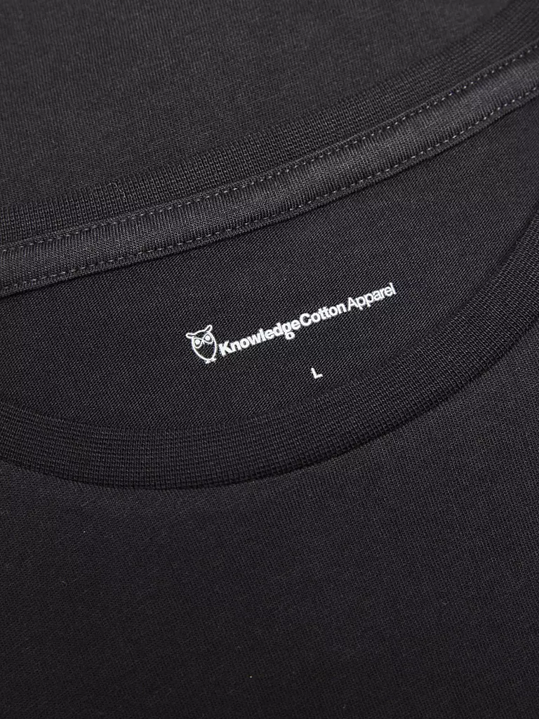 KNOWLEDGE COTTON APPAREL | Camiseta ALDER | Negro