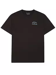 KNOWLEDGE COTTON APPAREL | Camiseta BACKPRINT CAMP LIFE | Marrón