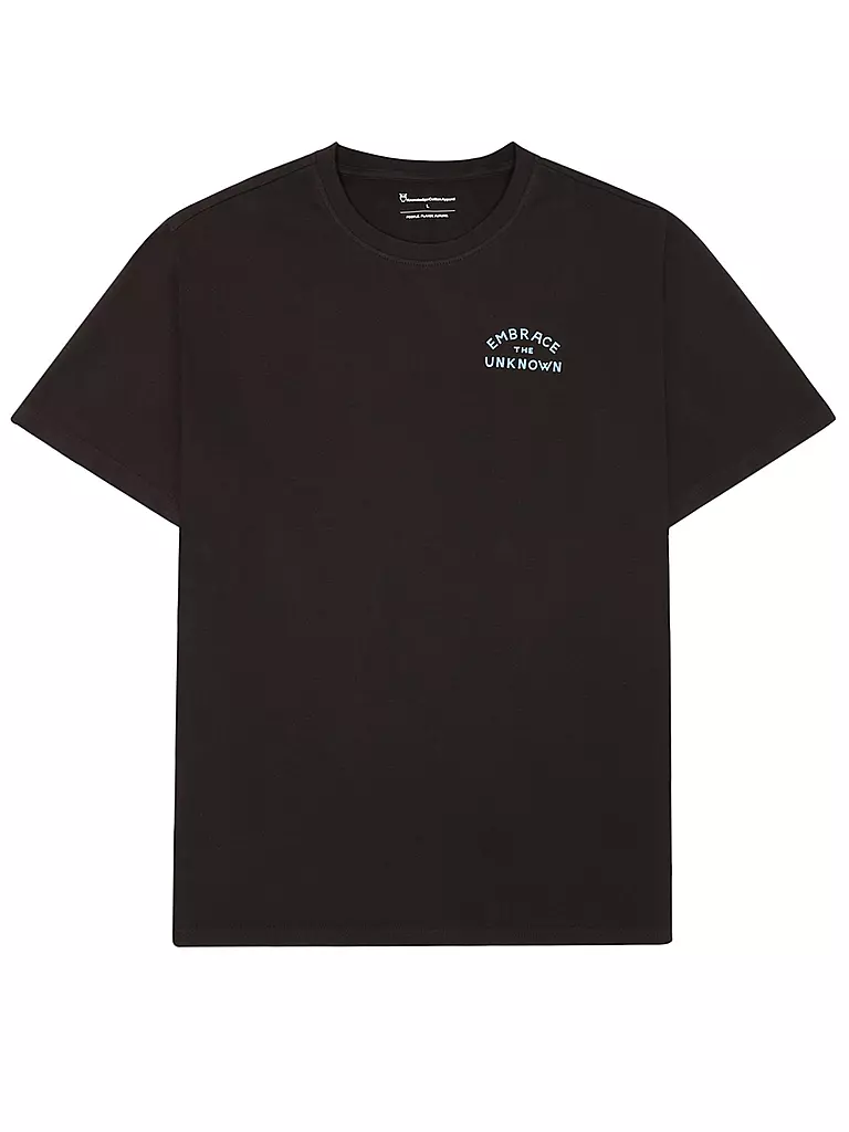 KNOWLEDGE COTTON APPAREL | Camiseta BACKPRINT CAMP LIFE | Marrón