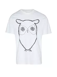 KNOWLEDGE COTTON APPAREL | Camiseta BIG OWL | Blanco