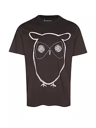 KNOWLEDGE COTTON APPAREL | Camiseta BIG OWL | Marrón