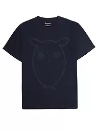 KNOWLEDGE COTTON APPAREL | Camiseta BIG OWL | Azul oscuro
