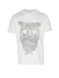 KNOWLEDGE COTTON APPAREL | Camiseta OWL LINES | Crema