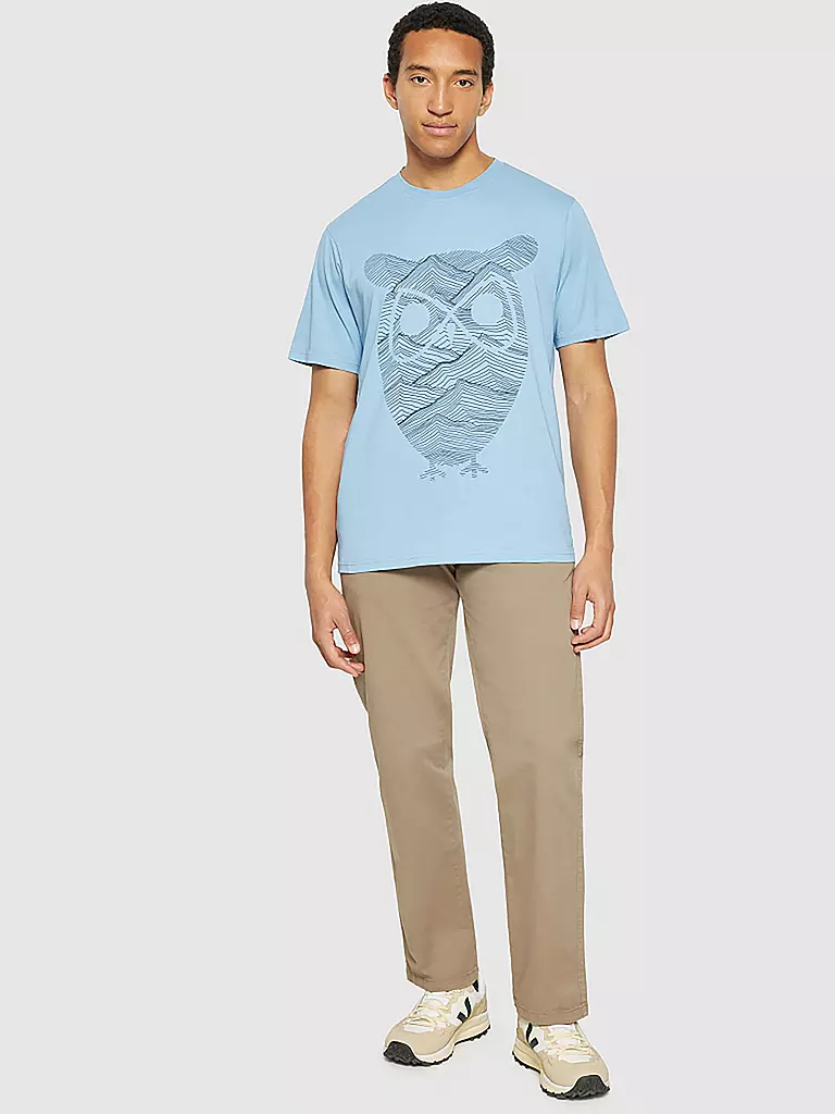 KNOWLEDGE COTTON APPAREL | Camiseta | Azul claro