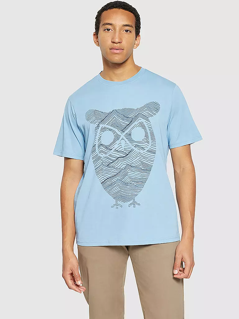 KNOWLEDGE COTTON APPAREL | Camiseta | Azul claro