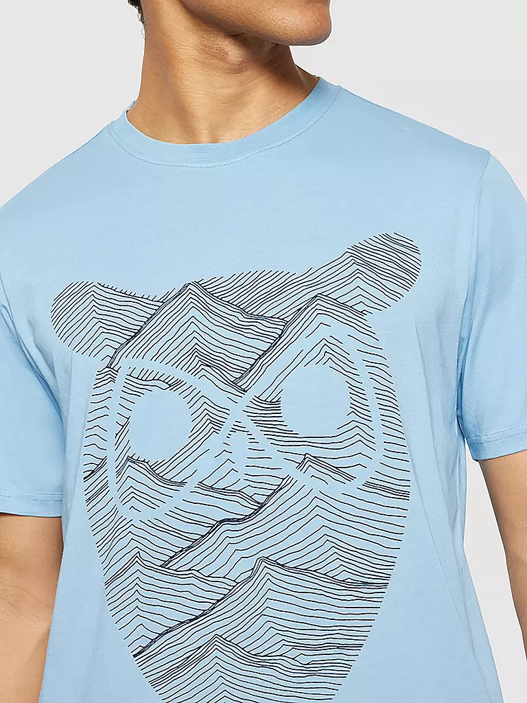 KNOWLEDGE COTTON APPAREL | Camiseta | Azul claro