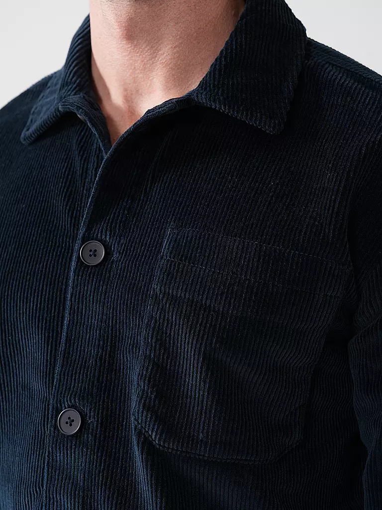 KNOWLEDGE COTTON APPAREL | Cord Overshirt | Azul