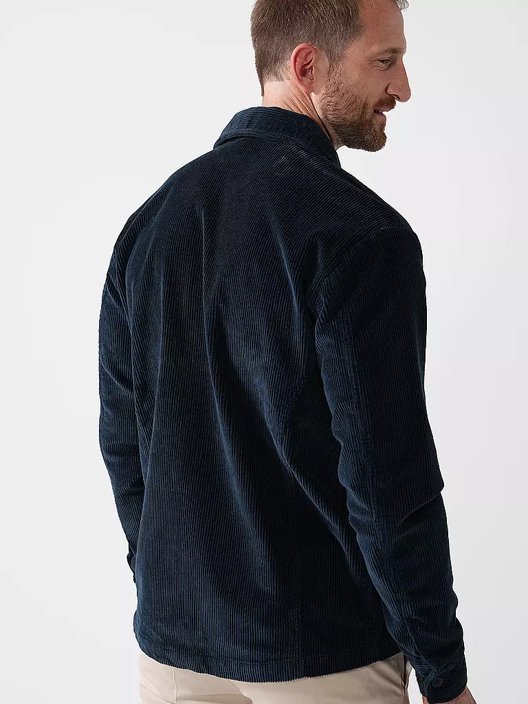 KNOWLEDGE COTTON APPAREL | Cord Overshirt | Azul