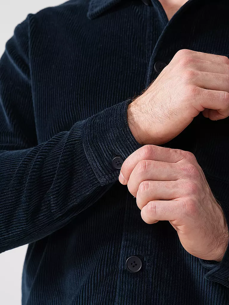 KNOWLEDGE COTTON APPAREL | Cord Overshirt | Azul