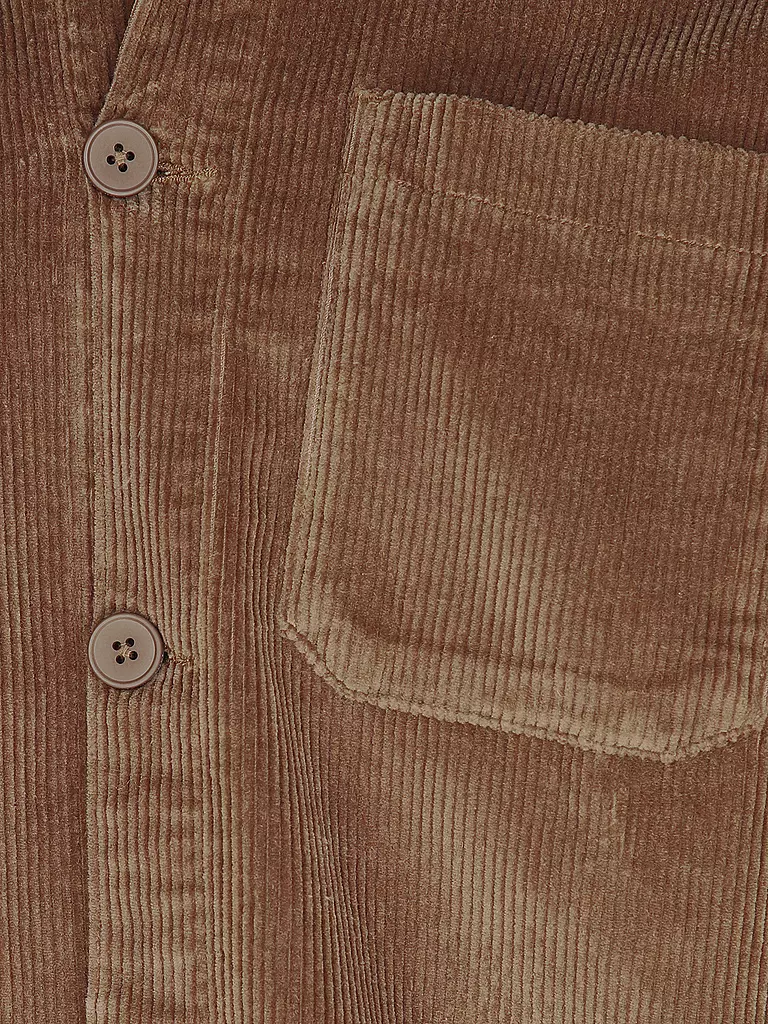 KNOWLEDGE COTTON APPAREL | Cord Overshirt | Camel