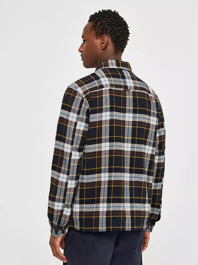 KNOWLEDGE COTTON APPAREL | Flanell Overshirt | Azul claro