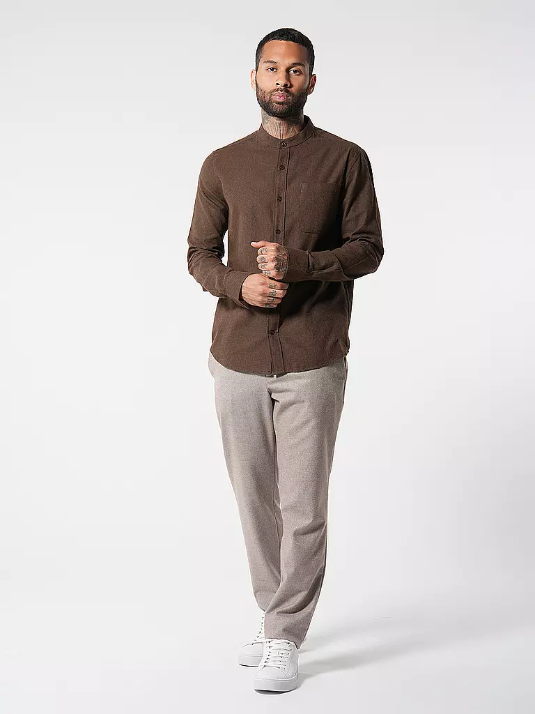 KNOWLEDGE COTTON APPAREL | Flanellhemd  | Marrón