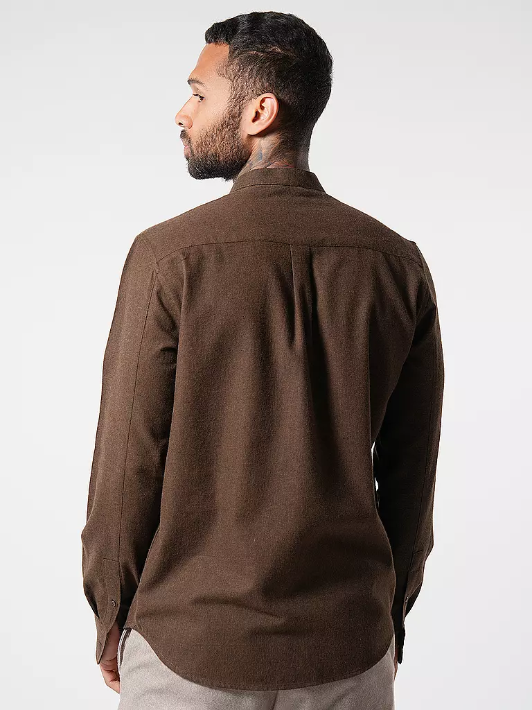 KNOWLEDGE COTTON APPAREL | Flanellhemd  | Marrón