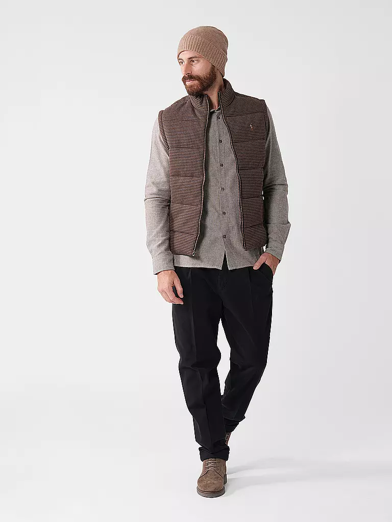KNOWLEDGE COTTON APPAREL | Flanellhemd Slim Fit | Gris claro
