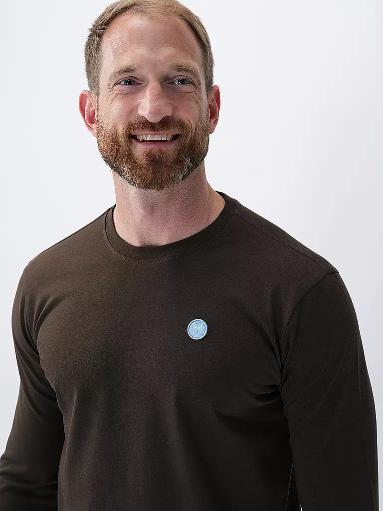 KNOWLEDGE COTTON APPAREL | Langarmshirt  | Marrón