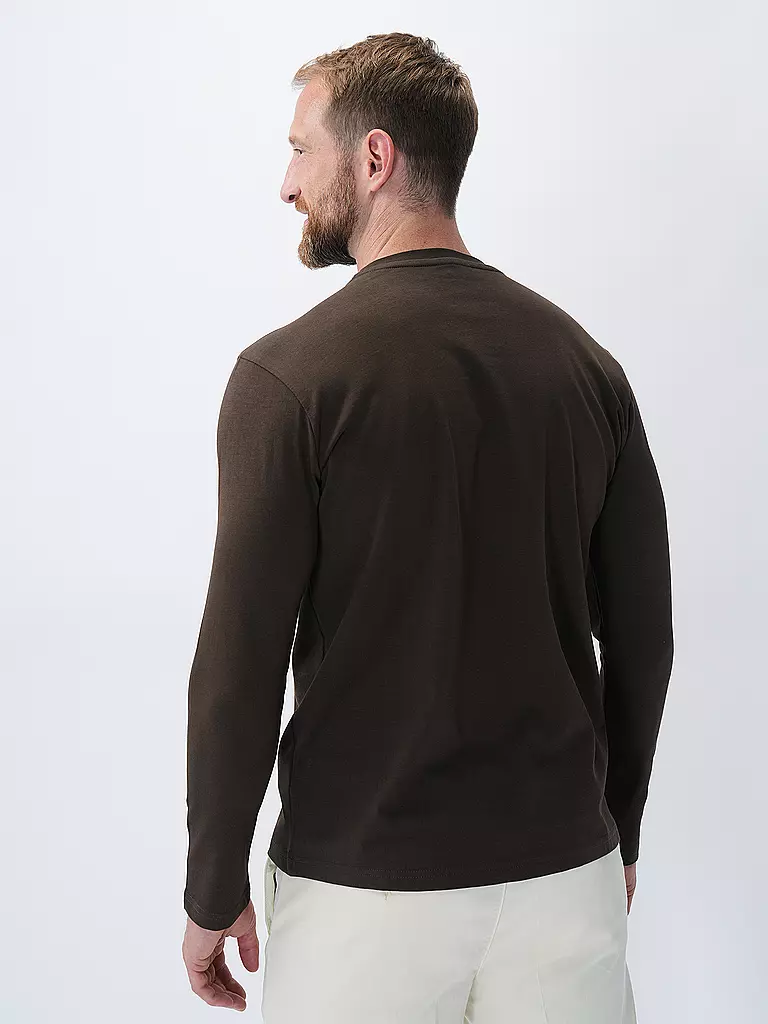 KNOWLEDGE COTTON APPAREL | Langarmshirt  | Marrón