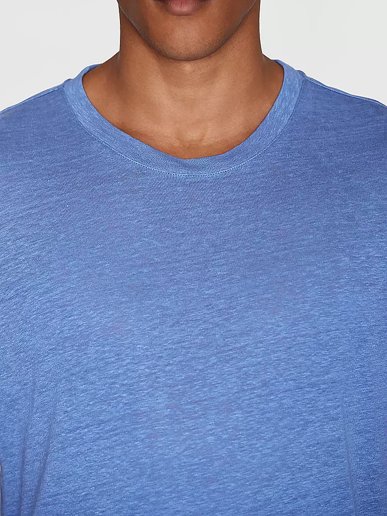 KNOWLEDGE COTTON APPAREL | Leinen T-Shirt | Azul