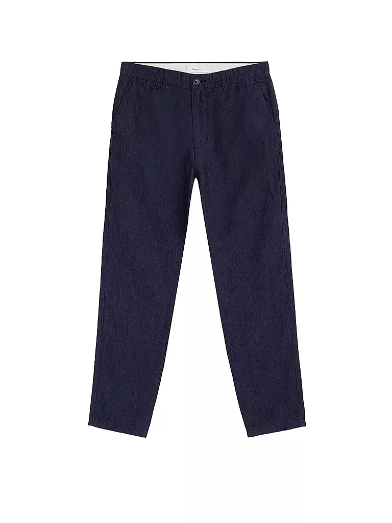 KNOWLEDGE COTTON APPAREL | Leinenchino Loose Fit CHUCK | Azul