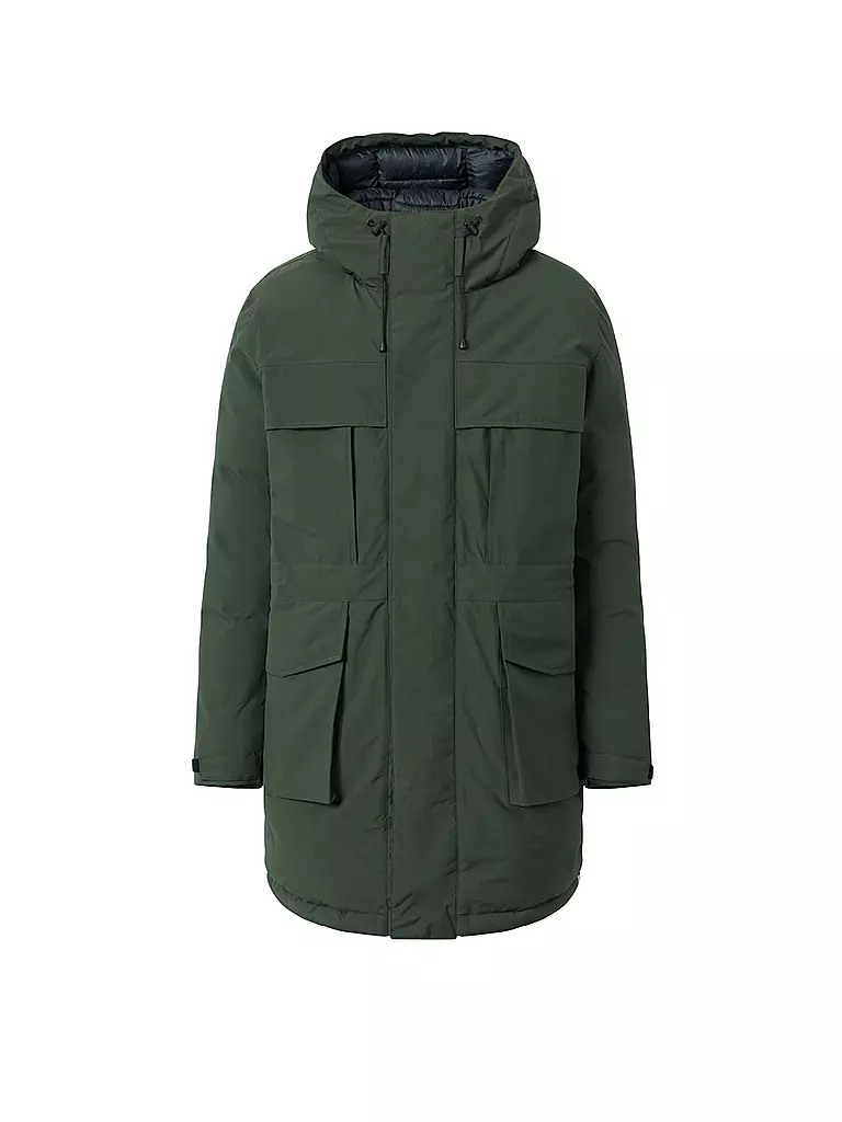 KNOWLEDGE COTTON APPAREL | Parka APEX CANVAS | Verde oscuro