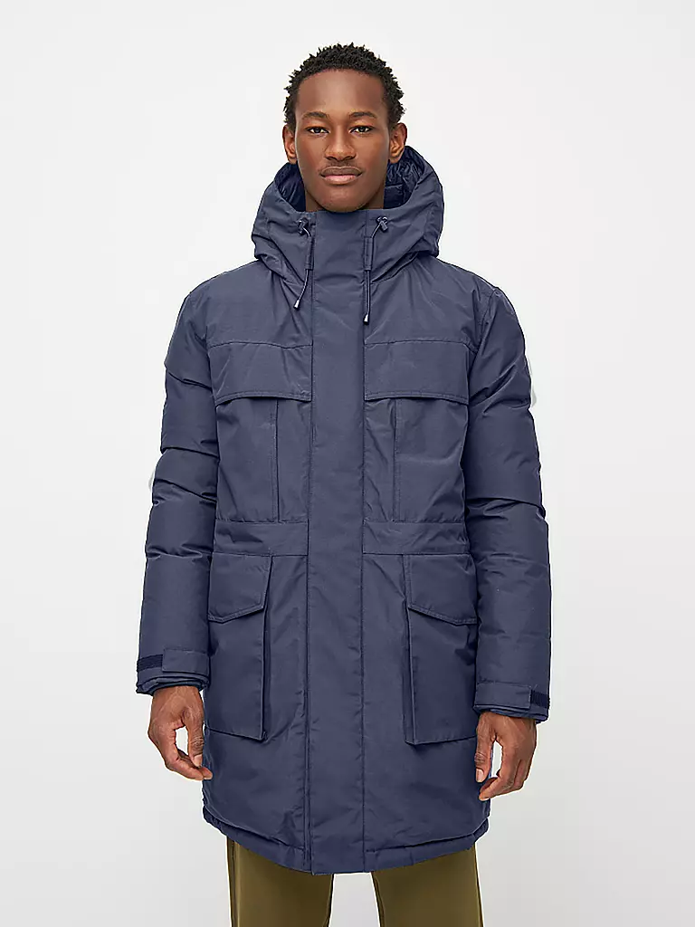 KNOWLEDGE COTTON APPAREL | Parka APEX CANVAS | Azul