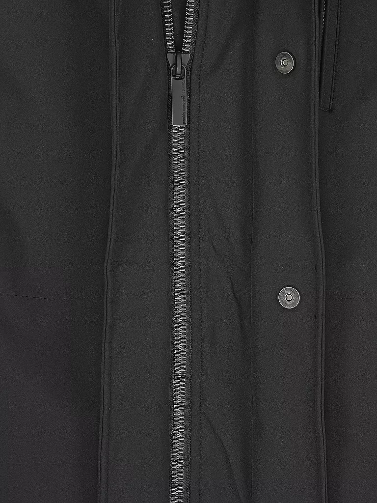 KNOWLEDGE COTTON APPAREL | Softshell Parka | Negro