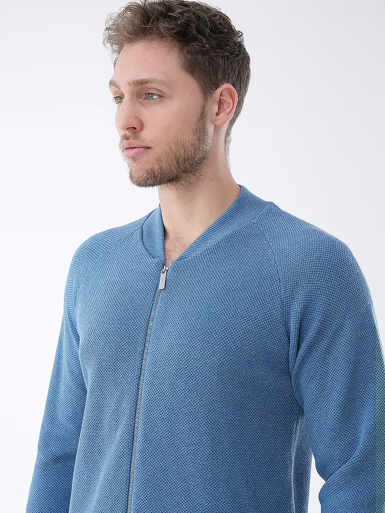 KNOWLEDGE COTTON APPAREL | Strickjacke  | Azul claro