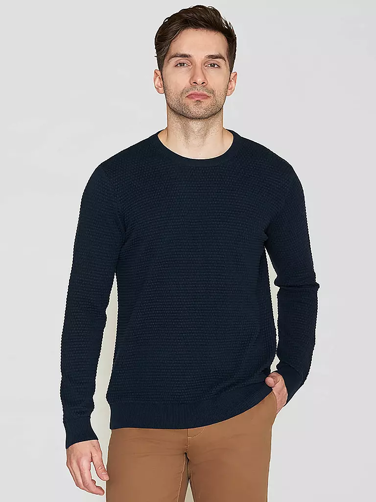 KNOWLEDGE COTTON APPAREL | Strickjacke  | Azul