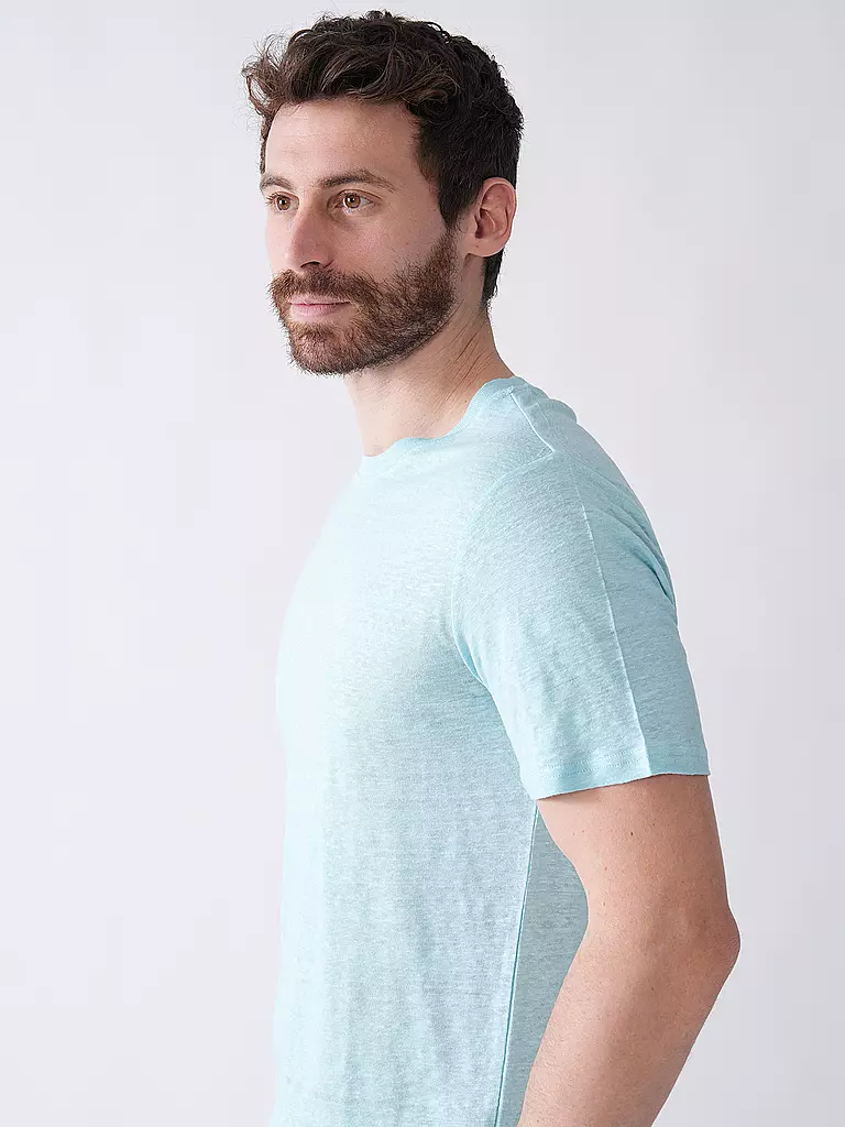 KNOWLEDGE COTTON APPAREL | T-Shirt  | Turquesa