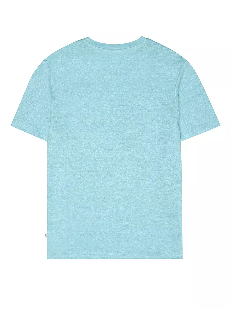 KNOWLEDGE COTTON APPAREL | T-Shirt  | Turquesa