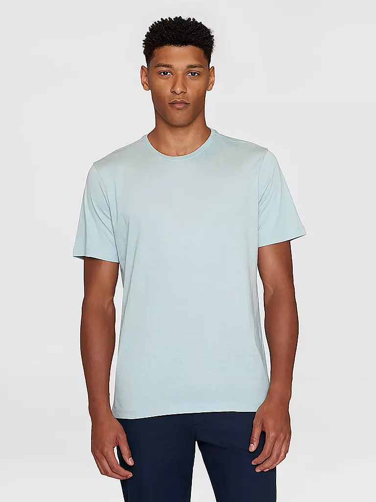 KNOWLEDGE COTTON APPAREL | T-Shirt ALDER | Azul claro